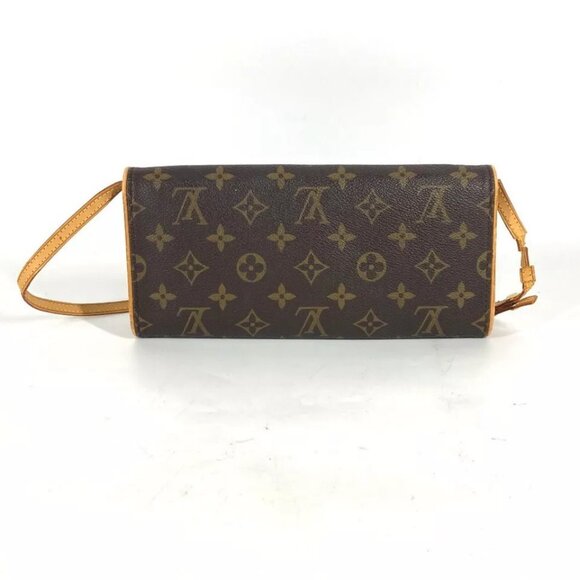 LOUIS VUITTON M51852 Monogram Pochette Twin GM 2WAY Bag Clutch Shoulder Bag - Picture 2 of 16